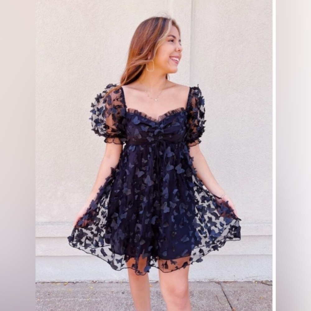 Thirty thirty butterfly babydoll dress- small NWOT